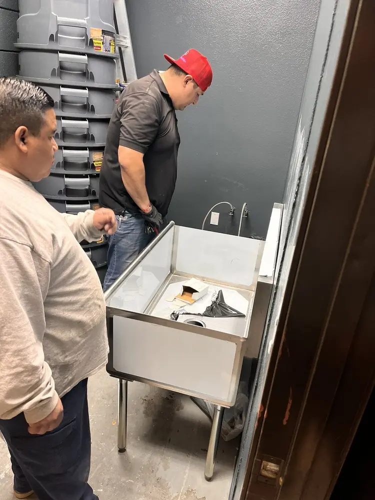 Commercial plumbing and sink installation in East Lake